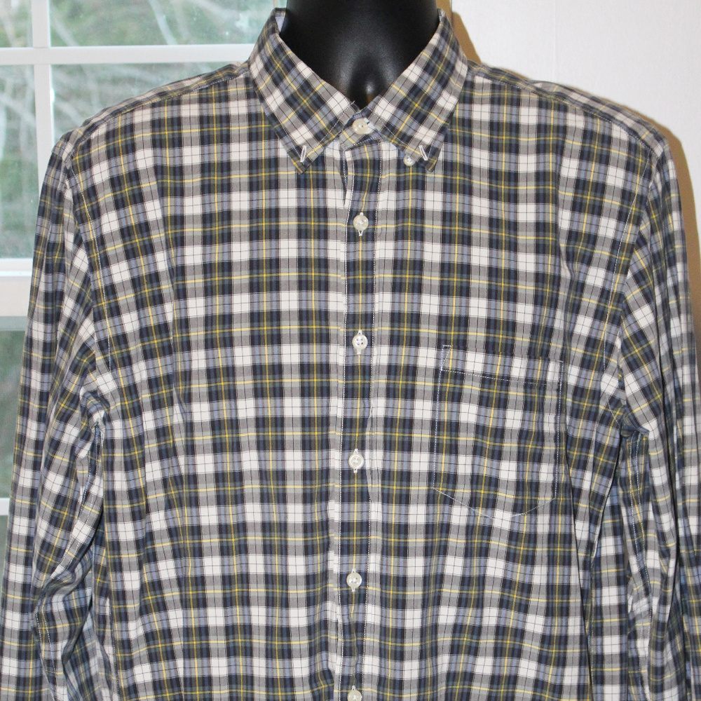 J Crew Button Down Shirt Men's Large Plaid